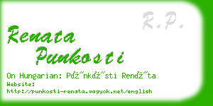 renata punkosti business card